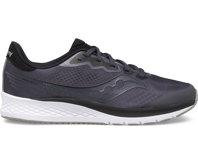 Saucony Ride 14 Kids' Sneakers Grey / Black | Canada 899GSOL